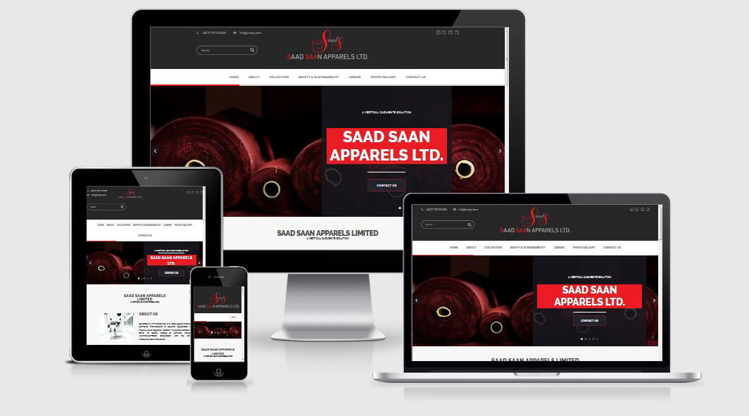 Corporate Website- Saad Saan Apparels Ltd.