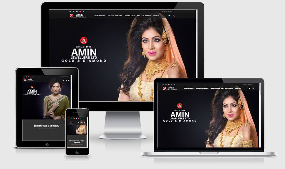 Corporate Website- Amin Jewellers